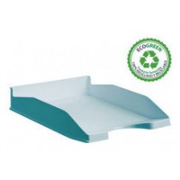 BANDEJA ECOGREEN 100% RECICLADO Y RECICLABLE APILABLE AZUL PASTEL 345X255X60 MM ARCHIVO 2000 742 AZ PS (Espera 4 dias)